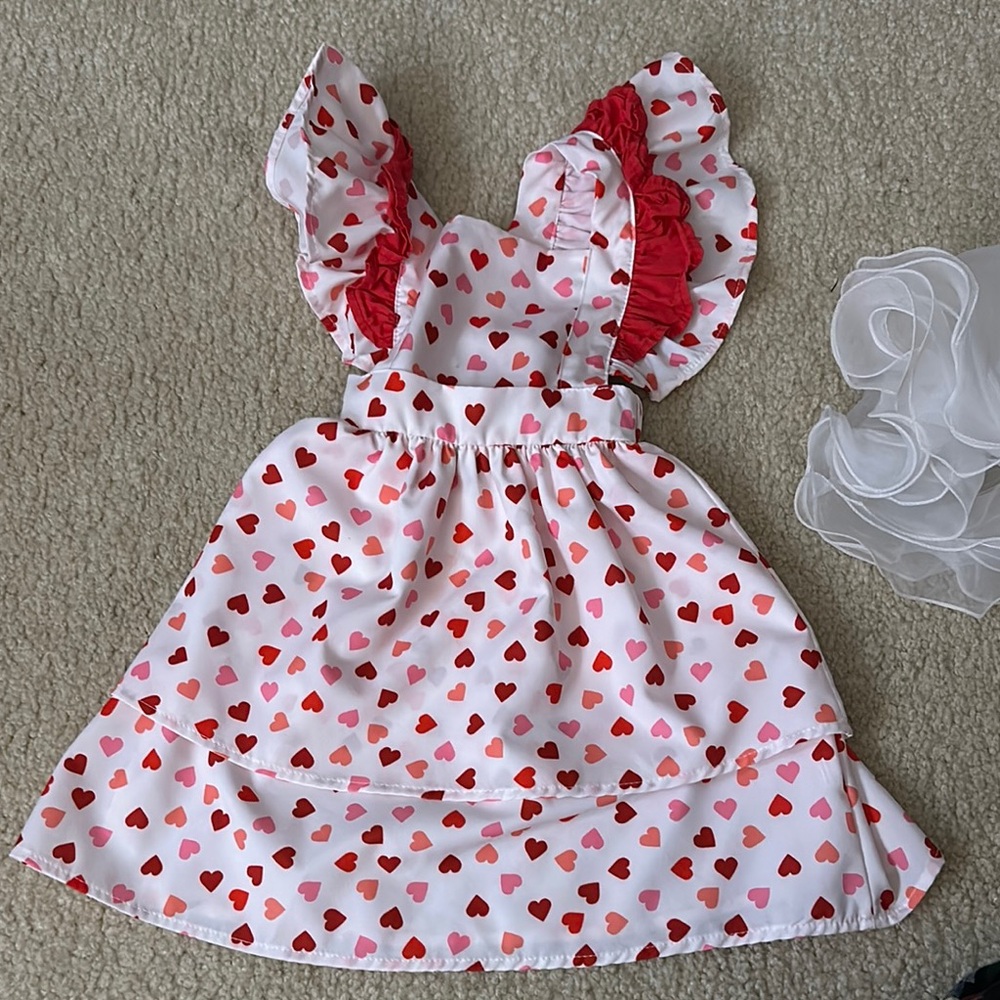 Valentines Pinafore dress